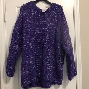 Oversized Purple knit sweater